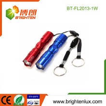 Factory Bulk Sale Custom Aluminium Cheap 1 * cellule AA Powered Bright Promotionnel 1watt Portable mini led lampe de poche Keychain